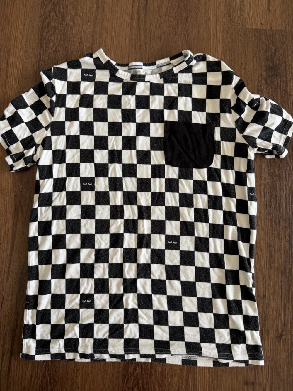 Little Sleepies Cool checks Pocket Tee